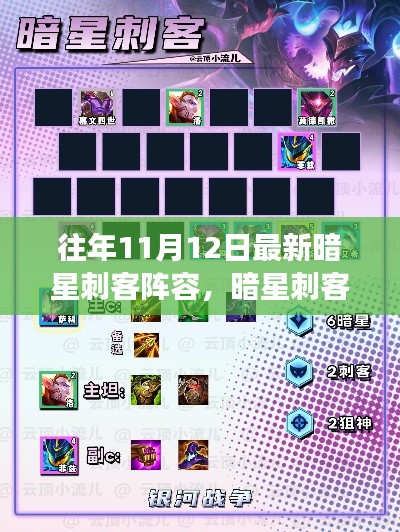 暗星刺客新纪元,变化中学习,成就荣耀之路的自信阵容选择