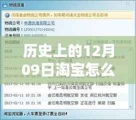 淘宝物流探秘,追溯历史,揭秘特色小店与实时物流魔法在十二月九日巷弄深处的秘密