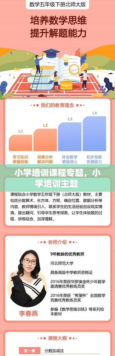 小学培训课程专题,小学培训主题