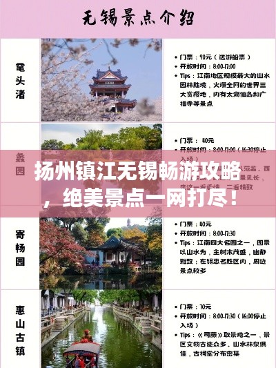 扬州镇江无锡畅游攻略，绝美景点一网打尽！